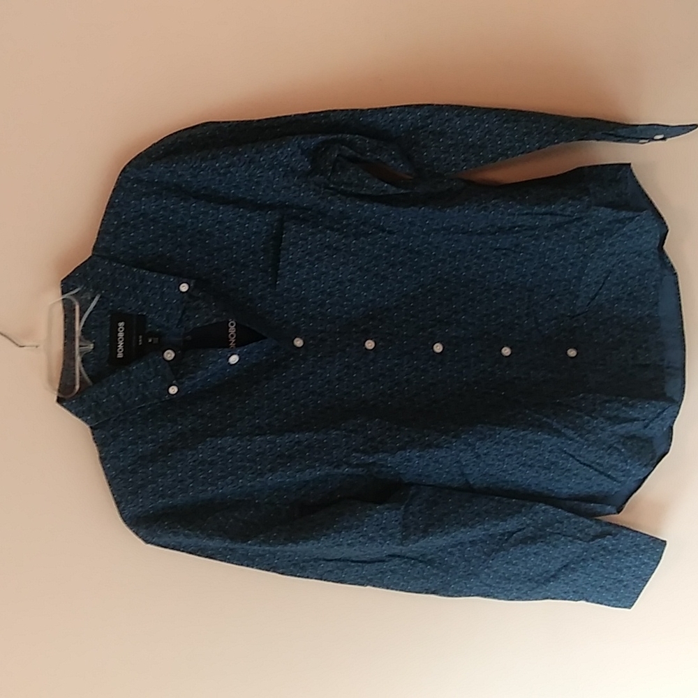 Bonobos button down shirt, blue, size M slim